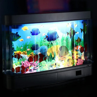 Skanto Skanto | Virtual Ocean Desk Fish Tank with LED Night Light