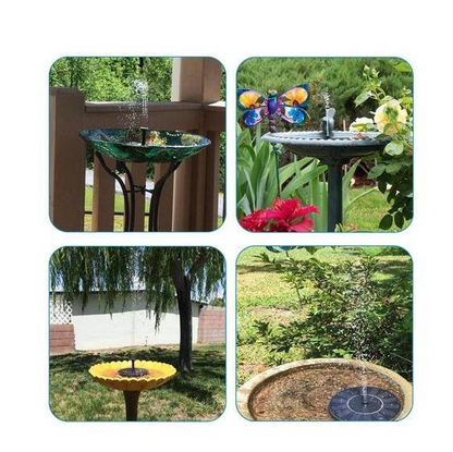 BowLift | Solar-powered water bubbler for bird baths – bubble fountain with solar panel