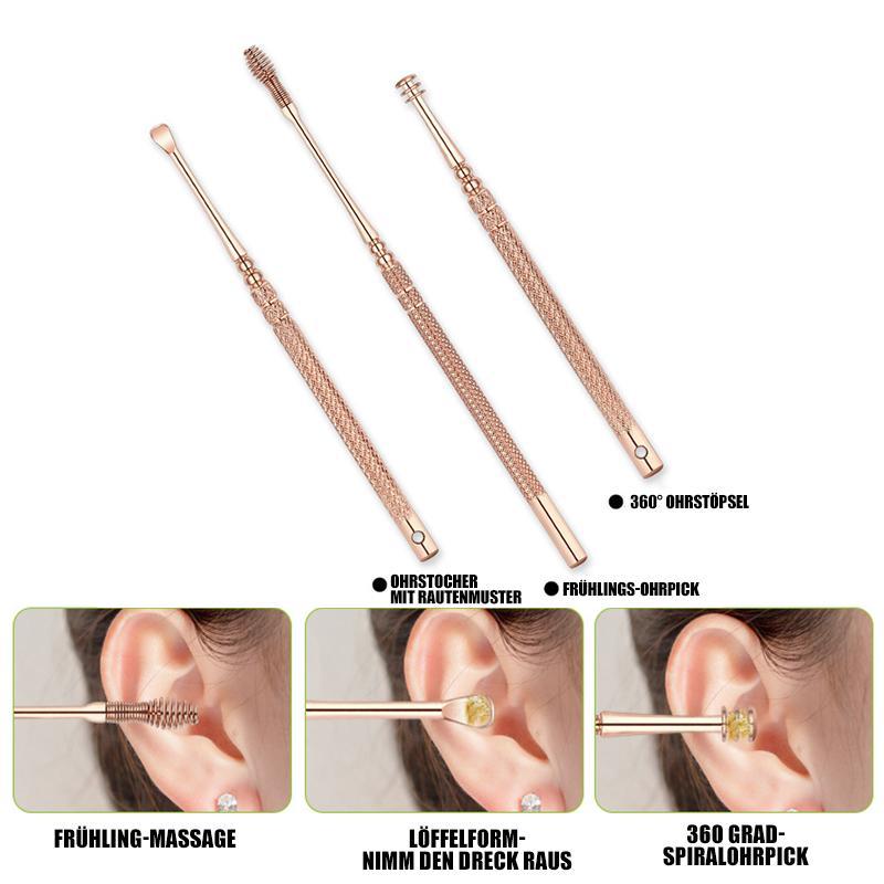 Stainless steel ear picks (6 sets)