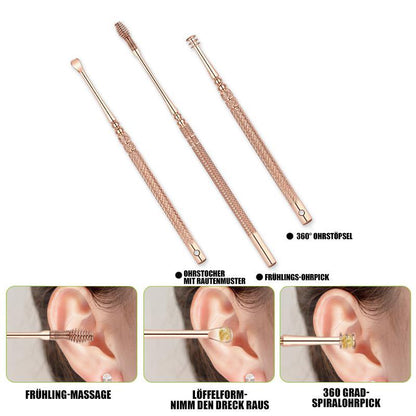 Stainless steel ear picks (6 sets)