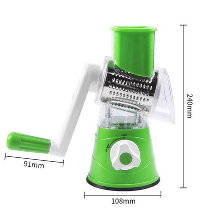 Skanto | 3-in-1 Rotary Grater Vegetable Slicer