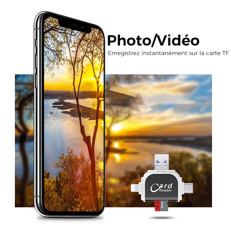 Universal 4-in-1 Sd Tf Card Reader | Karnz