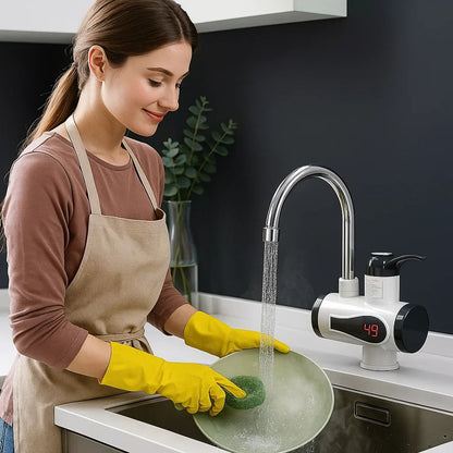 AquaSwift | Instant Hot Water Tap – Tankless Design – Compact energy-efficient unit – Ideal for kitchens and bathrooms Karnz