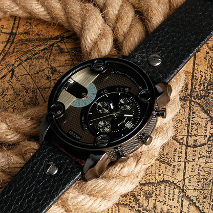 Skanto | Men's Fashion Large Dial Steel Bracelet Watch