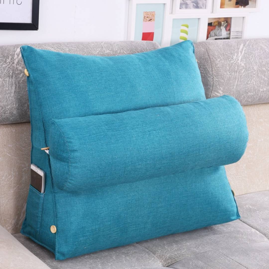 LoungeEase | Backrest Pillow for Reading and TV - Lumbar Support Adjustable Bed Pillow - Comfort Posture - Versatile Use Pillow Bowlift