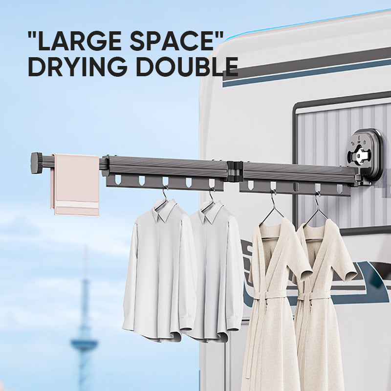 Sandsberg | Wall-mounted foldable clothes rack with suction cup