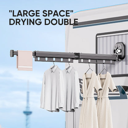 Sandsberg | Wall-mounted foldable clothes rack with suction cup