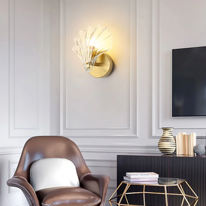 Skanto | Glass Shell Wall Lamp