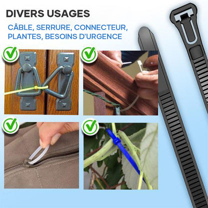 Reusable Cable Ties (100PCS) | Skanto