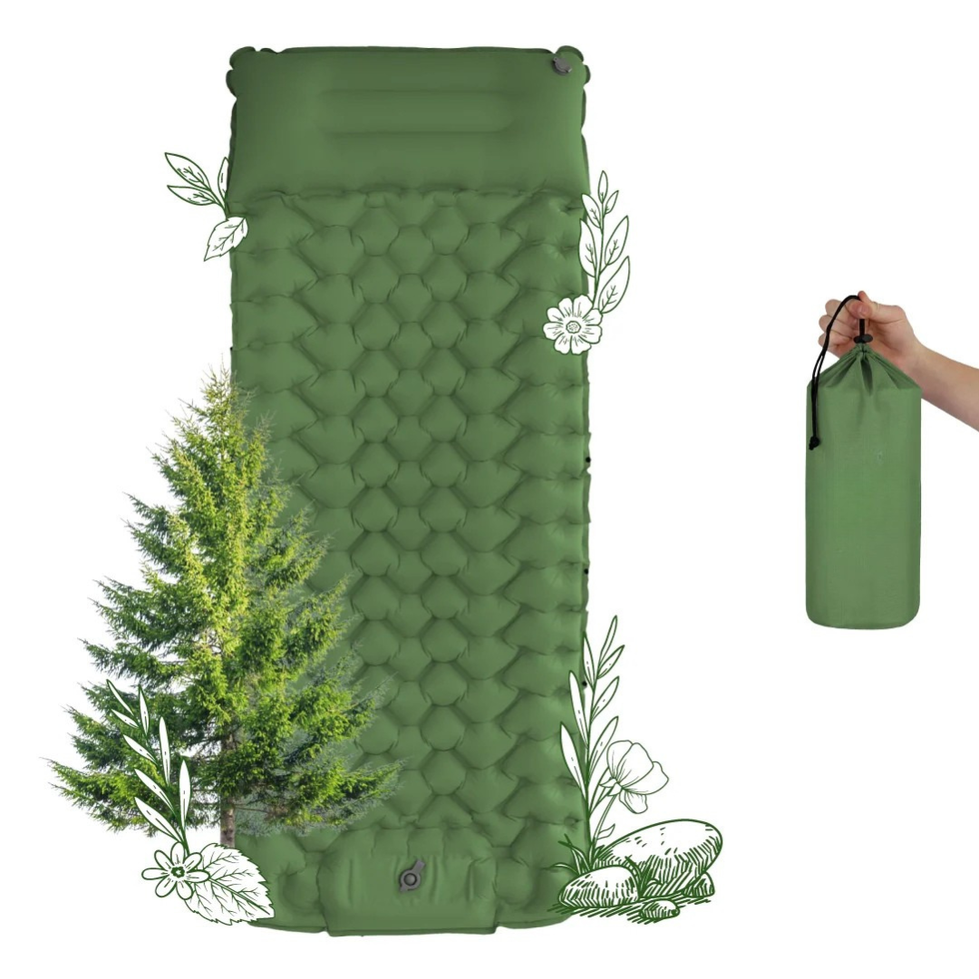 Skanto | AirLite Self-Inflating Sleeping Pad – Lightweight, Compact & 10 cm Thick Comfort