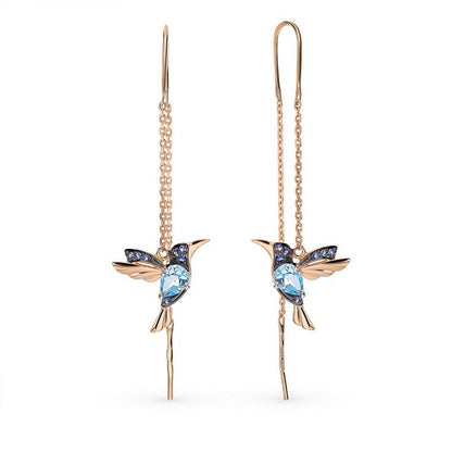 Sandsberg elegant Hummingbird Rhinestone Stud Earrings