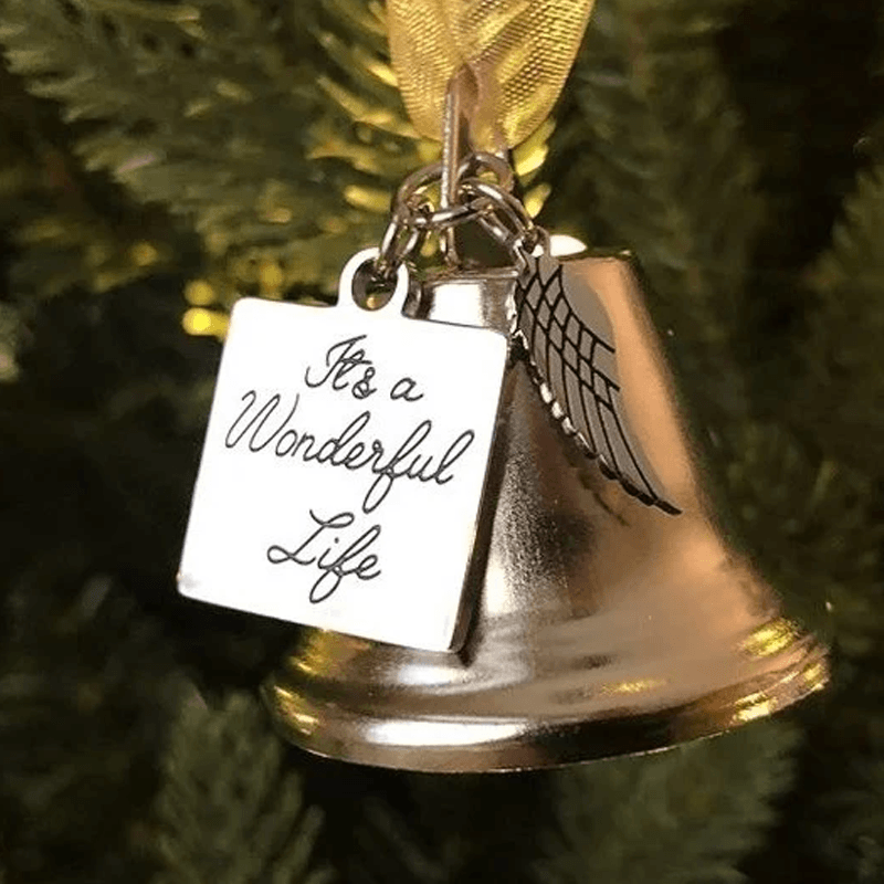 Skanto | Christmas Tree Memorial Ornaments Angel Wings Bells Hanging Decoration