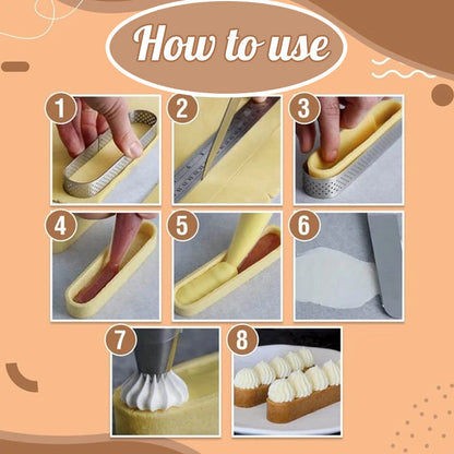 Oval Tart Ring Pastry Mold | Bowlift