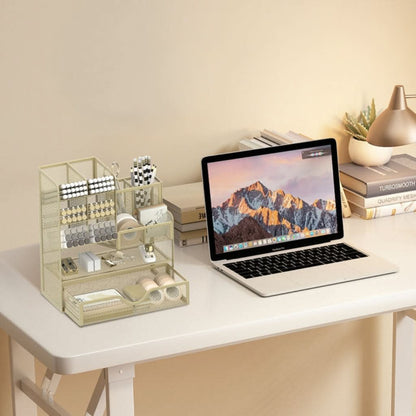 Skanto | Metal Desk Organizer with Compartments for Office Supplies