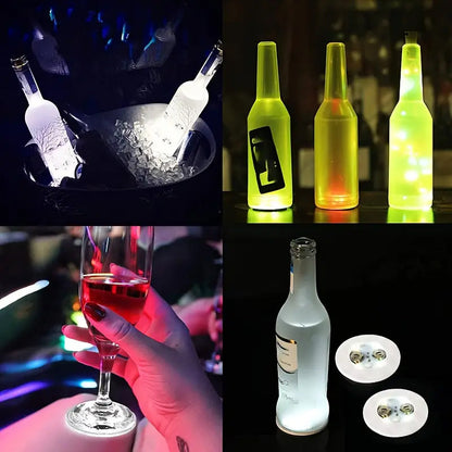 Skanto | LED Luminous Bottle Stickers and Coasters