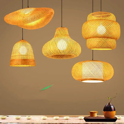 Skanto | Handmade Rattan Pendant Lamp - RayaLight