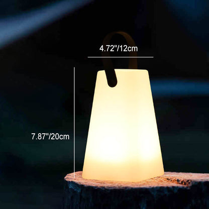 Skanto | Modern Simple Plastic Round Square Hand LED Table Lamp for Outdoor Patio