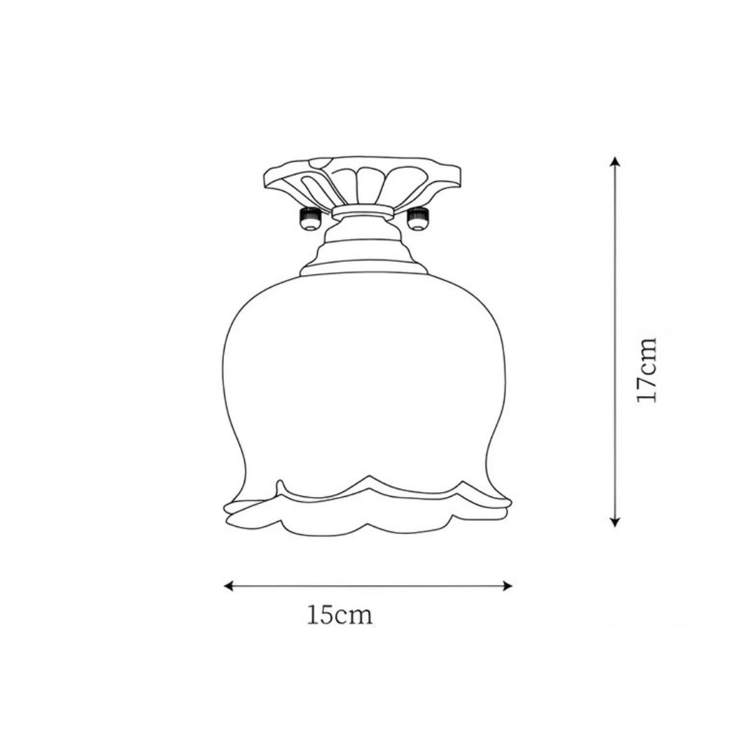 BowLift | Vintage Ceiling Lamp In Flower Shape