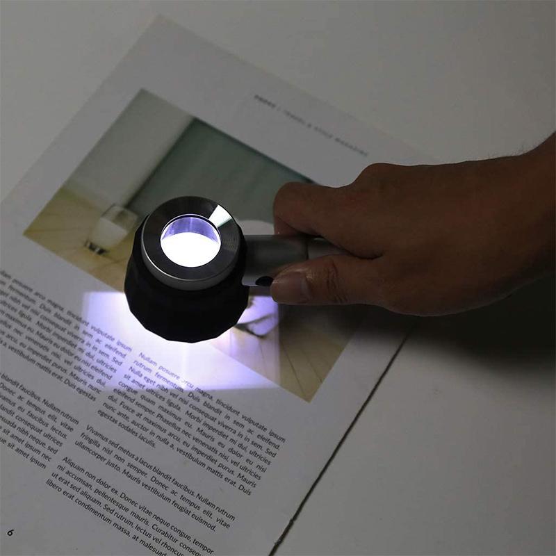 Skanto | 10X Magnifying Glass with Scale and LED Light