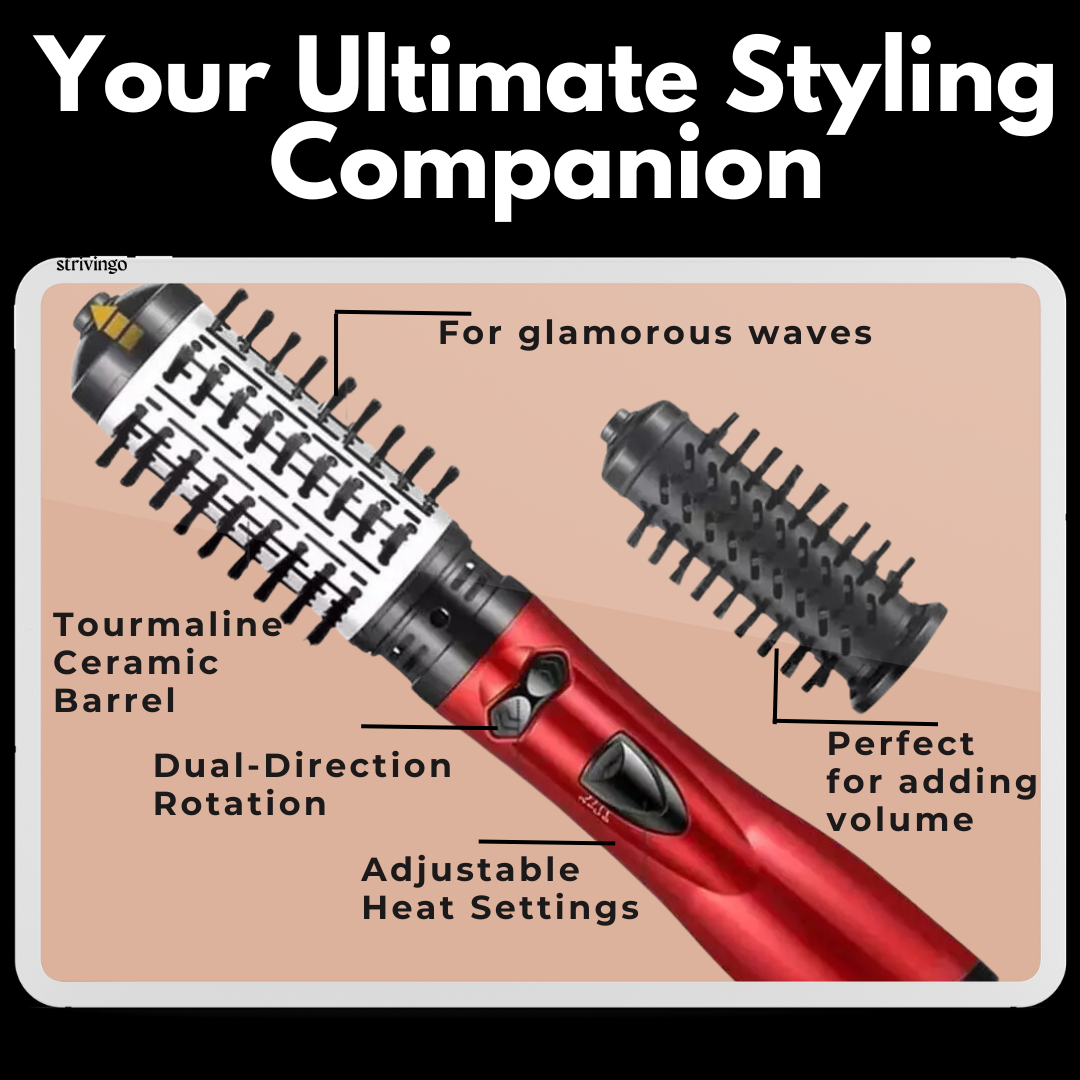 Karnz | Driwave 2-in-1 Rotating Hair Dryer and Styler