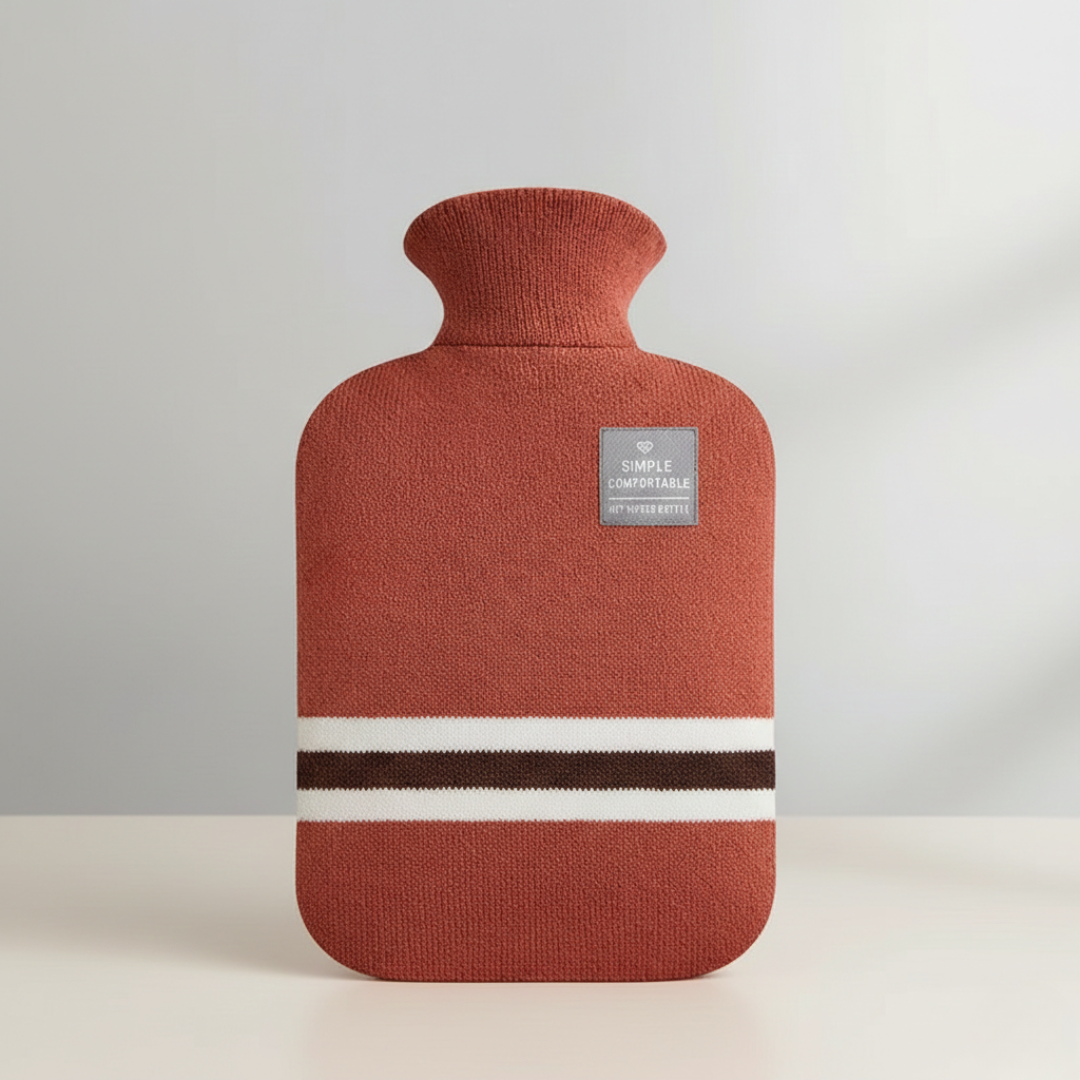 Hot water bottle 2L with knitted cover | Bowlift
