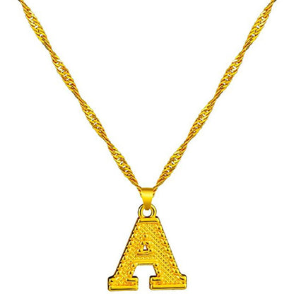 Skanto | 18K Gold Plated Initial Letter Necklace