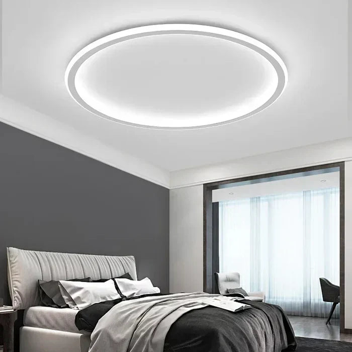 Scandinavian Round Ceiling Lamp - AuroraSphere | Karnz