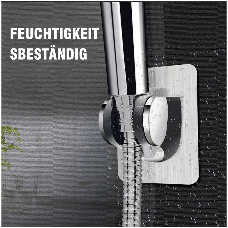 Self-adhesive shower head holder