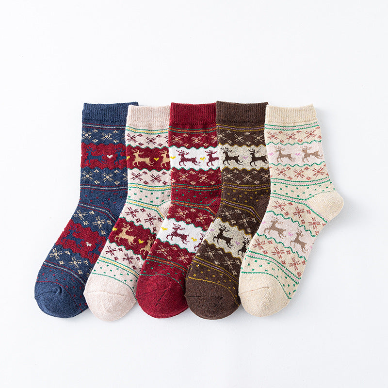 5 pairs of Christmas socks