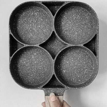 Skanto | Four-Hole Egg Pan, Breakfast Omelette Household Frying Pan Non-Stick Pan