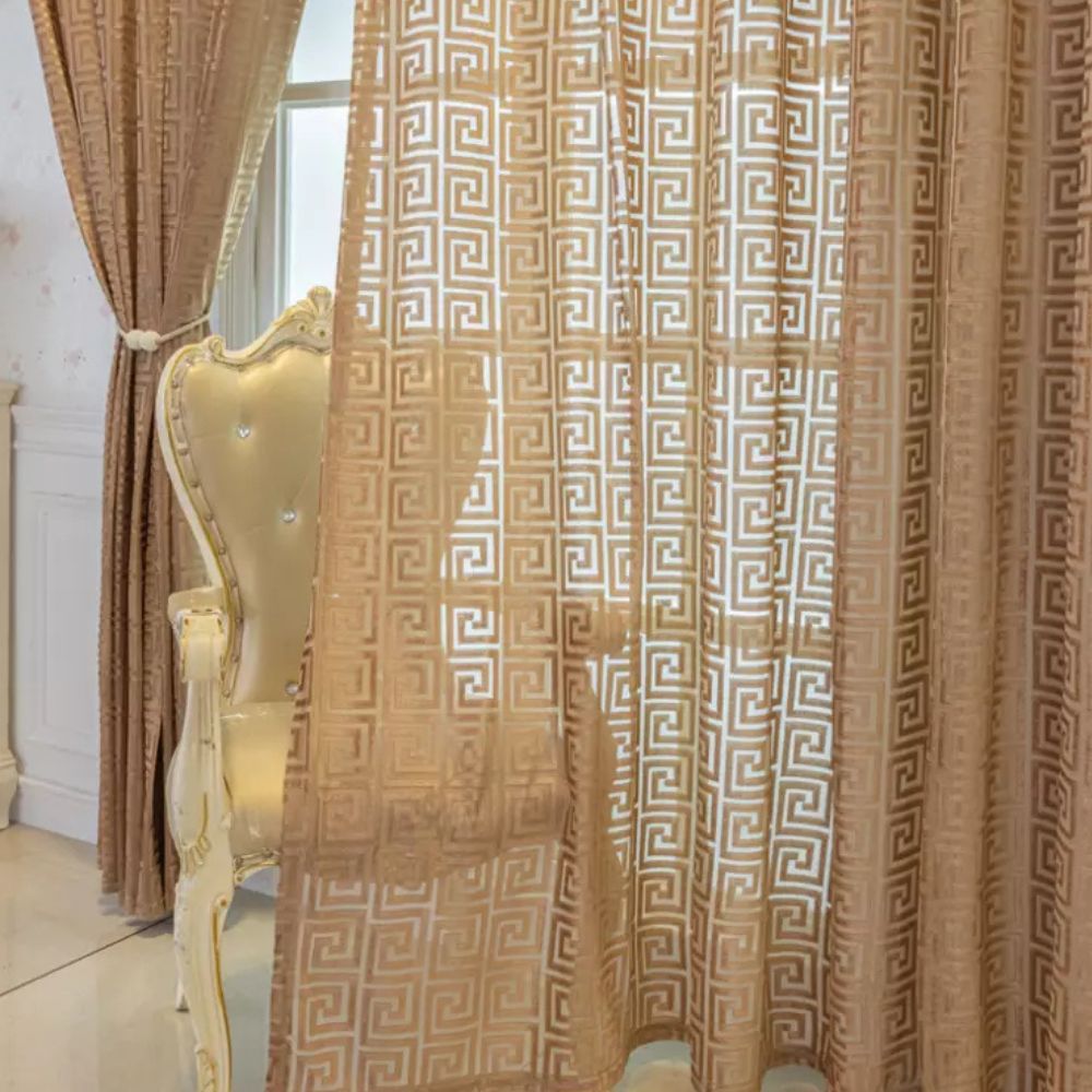 Skanto | Imperial Maze Embroidered Curtain
