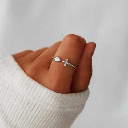 Skanto | Love S925 Sterling Silver Cross Ring