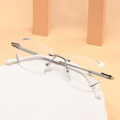 Skanto | Fashionable Rimless Anti-Blue Light Reading Glasses