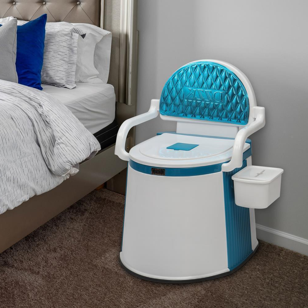 Portable Indoor and Outdoor Toilet with Detachable Bucket for Adults and Seniors