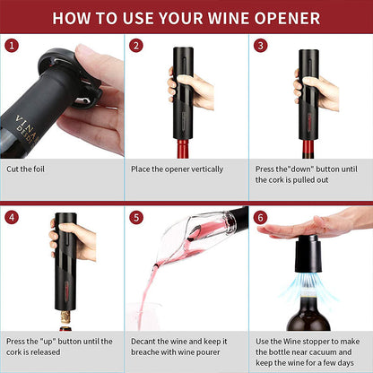 Skanto | Electric Wine Bottle Opener Set