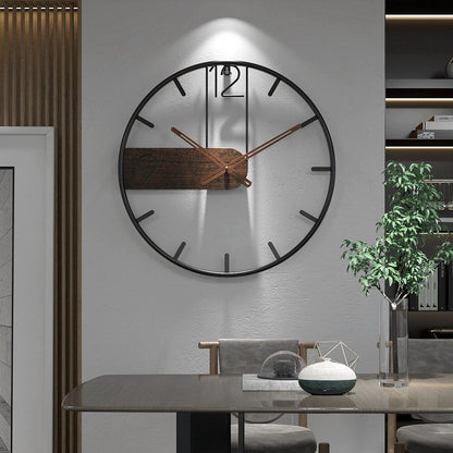 Skanto | RusticTick - Steel and Walnut Wall Clock