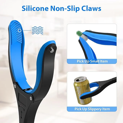 New improved, foldable grabber with 360° rotating clip