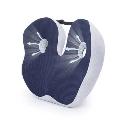 BowLift | Adjustable Memory Foam Sit Bone Relief Seat Cushion