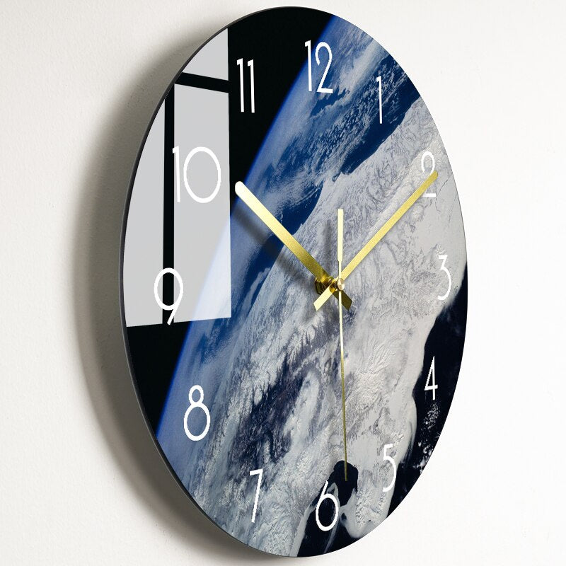 BowLift | Elegant GlassArt Wall Clock – Artistic Time Measurement & Design