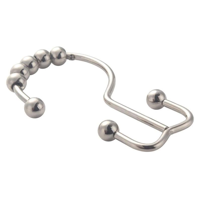 Stainless steel shower curtain hooks (12 pieces) | Bowlift