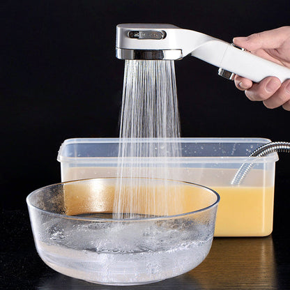4-mode Handheld Pressurized Shower Head with Pause Switch | Bowlift