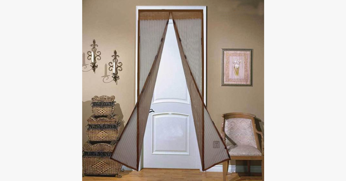 Insect screen door with magnetic mesh – Your ultimate protection against insects this summer!