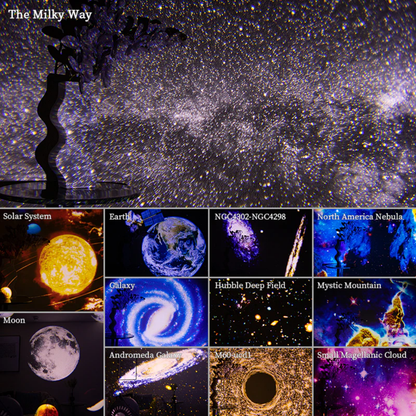 Skanto | Celestial Dreams: 360° Planetarium Galaxy Projector - Full Room Coverage