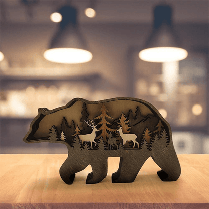 3D Creative Wooden Animal Carving Handcraft Gift | Bowlift