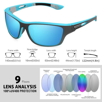 Outdoor Sports Sunglasses with Anti-Glare Polarized Lenses | Skanto