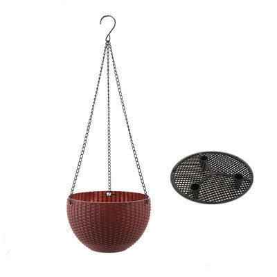 BowLift | Woven hanging basket for plants with chain – Ideal for balcony and garden