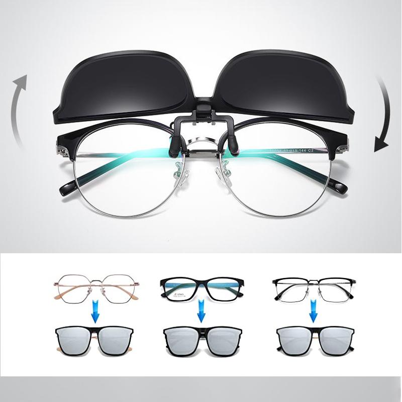Skanto | New Polarized Clip-On Flip-Up Sunglasses