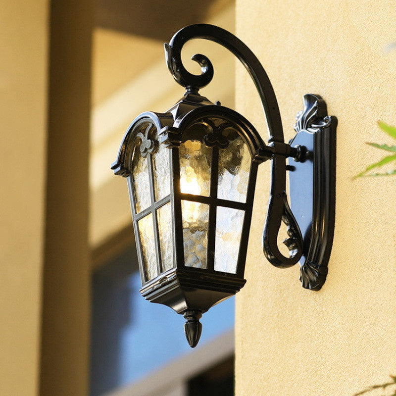 Skanto | Skanto Solar Waterproof Outdoor Wall Lamp | Vintage Design with Remote Control for Porch, Patio & Garden