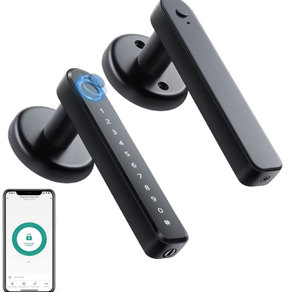 Electronic Fingerprint Door Lock with App Control and Backup Power