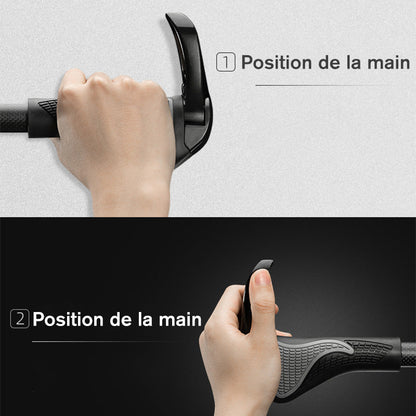 Ergonomic bicycle grips with shock absorption and horns (1 pair) | Bowlift